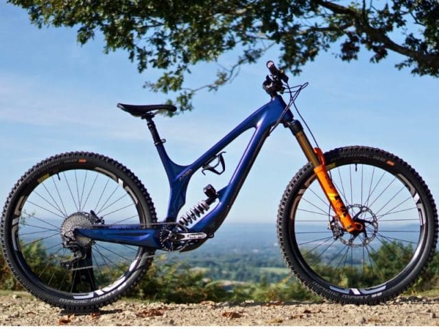 Bicycle on a hill side