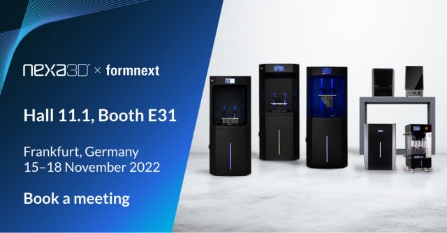 Book a Meeting with Nexa3D at Formnext